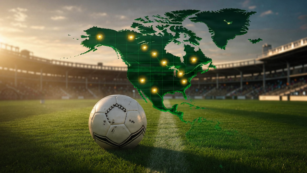 FIFA World Cup 2026 Host Cities and Stadiums Map Concept